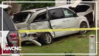 Apparent fight leads to shooting, car crashing into west Charlotte home