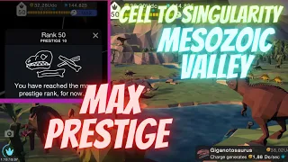 I've finished Mesozoic Valley in Cell to Singularity -  Prestige 10 Rank 50