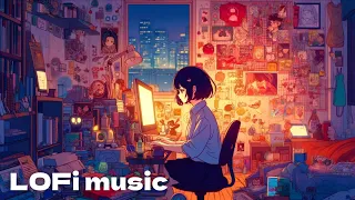 LoFi music：Midnight Rain: A Lofi Chill Mix for Late Night Study and Relaxation　リラックス、作業用、勉強用、睡眠用音楽