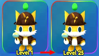 Detective Tails Chao Lv.1 to Lv. 25 Full Upgraded - Sonic Speed Simulator