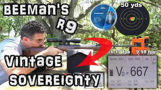 Beeman R9 .22 Air Rifle (Review) + Accuracy TEST - 25 & 50 Yards - Pellet Gun - Break Barrel Airgun