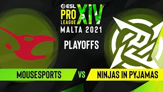 CS:GO - mousesports vs. Ninjas in Pyjamas [Ancient] Map 1 - ESL Pro League Season 14 - Playoffs