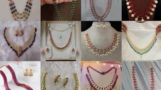 Pearls and Ruby chains collection