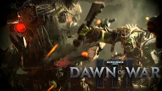 Dawn Of War 3 Skirmish Gameplay - 2v3 Faction War, Ork Deff Dread Build (No commentary, 2021)