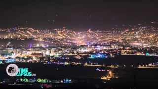 New Year's Fireworks in Romania - Time lapse
