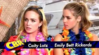 Caity Lotz & Emily Bett Rickards Talk "Arrow" Relationships and Humor