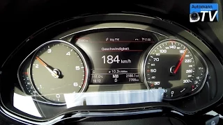 2015 Audi A8 3.0 TDI (258hp) - 0-220 km/h acceleration (1080p)