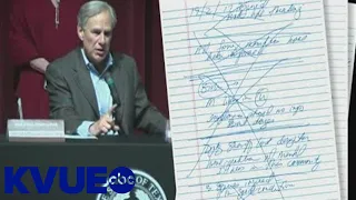 Uvalde shooting: Governor's handwritten notes released | KVUE