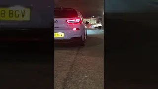 Hyundai I30N tunnel send! (Stock exhaust) best sounding stock exhaust! I30N exhaust #Shorts