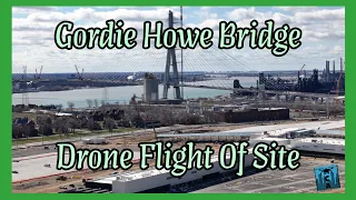 Aerial Spectacle: Gordie Howe Bridge Construction