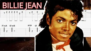 Billie Jean - Michael Jackson - Easy Guitar Tutorial (TAB + CHORD)