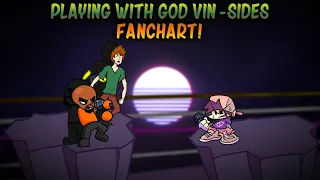 Friday Night Funkin'; Vs. Shaggy X Matt - Playing With God Vin-Sides Fanchart!