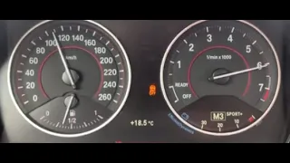 BMW 116i aut. 2013 136hp 220nm 0-100 0-170 acceleration