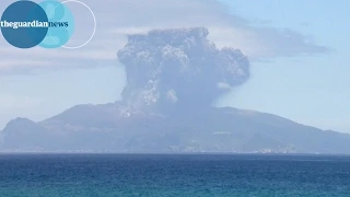 Japanese volcano Mount Shindake erupts without warning