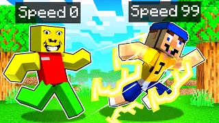 WEIRD STRICT DAD & Jeffy Got 100% FAST in Minecraft!