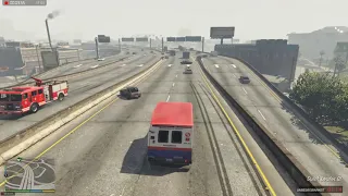 1h GTA V No-brakes + Heavy-traffic Mods combined