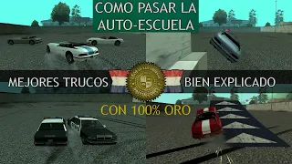 GTA San Andreas - Como pasar la AutoEscuela con ORO, bien Explicado, mejores Trucos, la mejor Manera