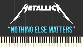 Metallica - Nothing Else Matters (Piano Tutorial Synthesia)