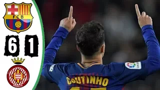 Barcelona 6 x 1 Girona | Melhores Momentos La Liga 24/02/2018 (HD)