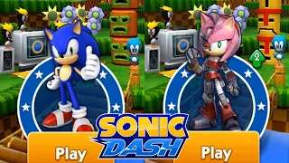 SONIC DASH NEW UPDATE - SONIC VS RUSTY ROSE AMY