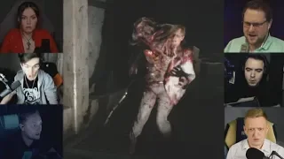 "Реакции Летсплейщиков" на Нападение Биркина из Resident Evil 2 Remake
