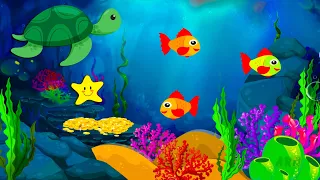 Gentle Bedtime Lullabies and Peaceful Fish Animation 🐟 Baby Lullaby Mozart 🌙 Baby Sleep Music💤