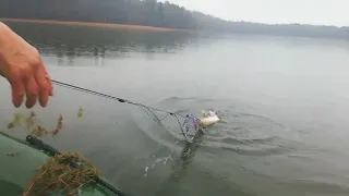 Siatki na jeziorze Klestyno