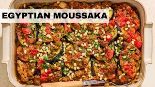 Egyptian Moussaka | Moussaka Recipe (Eggplant and Beef Casserole)