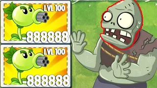 1000 Plants Level 100 vs Hamster Ball Birthday Gargantuar Zombie Level 100| Plants vs Zombies 2