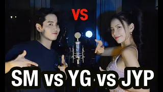 3대 기획사의 대결 JYP vs SM vs YG  (Feat. Twice, Black Pink, Red Velvet, Got7, Winner, NCT ...) SING OFF