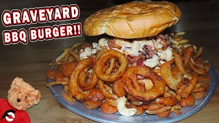 Graveyard Burger Challenge at Wagon Train BBQ in New York!!