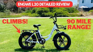 This FUN ebike Has a 90 Mile Range & Climbs Steep Hills! (ENGWE L20)