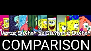 SpongeBob Theme Remake but EVERY VERSE SWITCHES between All! COMPARISON!!!