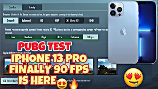 Finally😍Iphone 13 Pro Pubg Test 90 FPS Is Here Full Graphics Settings Quick Review