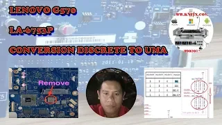 Laptop Lenovo G570 la-6753p Conversion Discrete To Uma