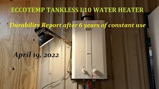 Eccotemp Tankless Water Heater CUTS YOUR COST, my 6 Year User Review, Best ones made - Sources Below