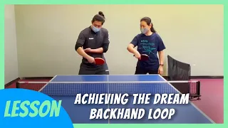 Table Tennis Lesson | 122421 KH Improving BACKHAND LOOP Explained in detail. 백핸드 드라이브