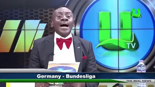 Ghanaian news presenter reading Bundesliga results goes viral