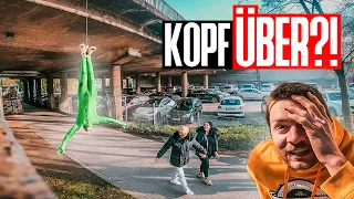 ER HÄNGT mitten in ESSEN! | & Fette Parkour Session!