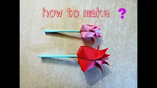 How to make beautiful paper tulip flowers