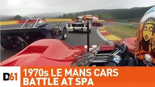 Thrilling First Lap Battle in 60s & 70s Le Mans Cars at Spa