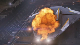My ship getting hit by missiles for 3 minutes.