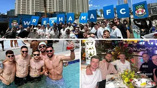 Wrexham AFC  Players Party at Wet Republic Ultra Pool and Spago Restaurant on Vegas Trip Day 2