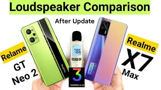 Realme X7 Max vs GT Neo 2 Loudspeaker Comparison After Realme Ui 3.0 Update Android 12 🤔🤔