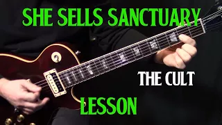 how to play "She Sells Sanctuary" on guitar by The Cult | electric guitar | LESSON