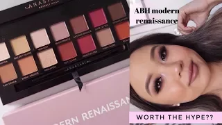 IS IT WORTH THE HYPE?! ABH MODERN RENAISSANCE PALETTE • Review, Demo + Swatches