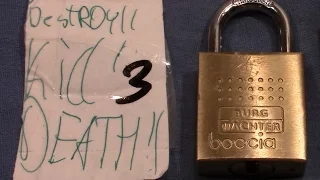 (picking 243) A little padlock with a broken heart - thanks to 'no-trick-pony_lockpicking' for it