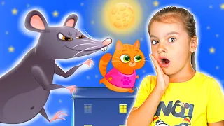 Веселые истории для детей как Арина и котик Bubbu играют в игре | Арина, Бубу и гигантская крыса