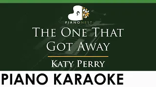 Katy Perry - The One That Got Away - LOWER Key (Piano Karaoke Instrumental)