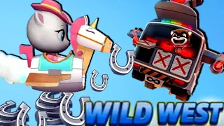 Talking Tom Gold Run Cowboy Wild West event COWBOY ANGELA unlocked vs Raccoon BOSS FIGHT GAMEPLAY